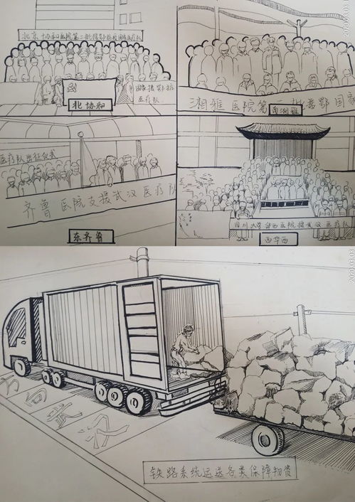 青島大學美術(shù)學院2019級紡裝班師生 以筆繪英雄，以圖傳敬意